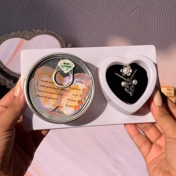 PARISCROWD REAL OYSTER PEARL NECKLACE KIT (FREE GIFT-:Earrings + Ring)