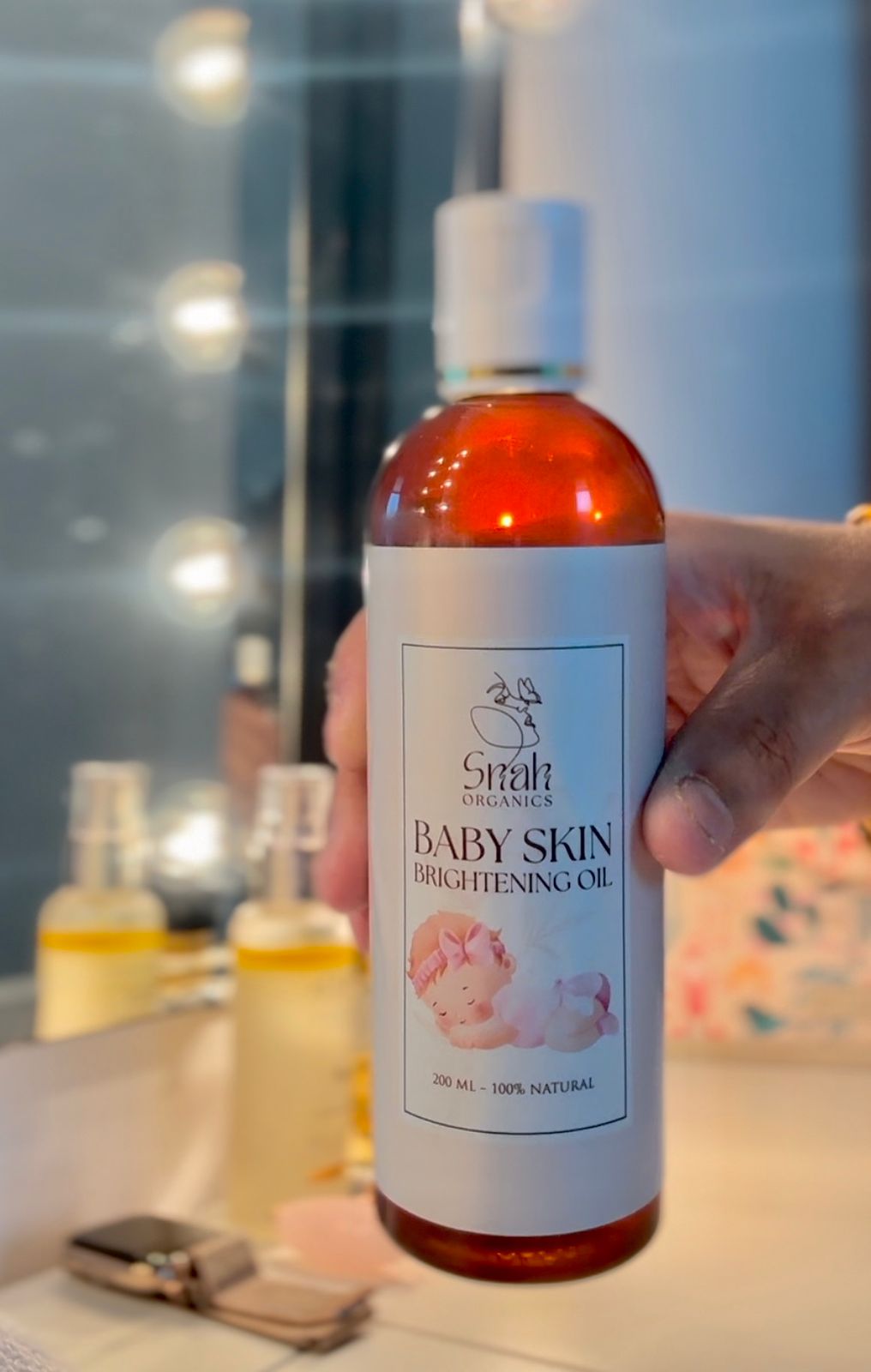 Baby Skin Brightening Oil (40 days +baby )- 200 ml